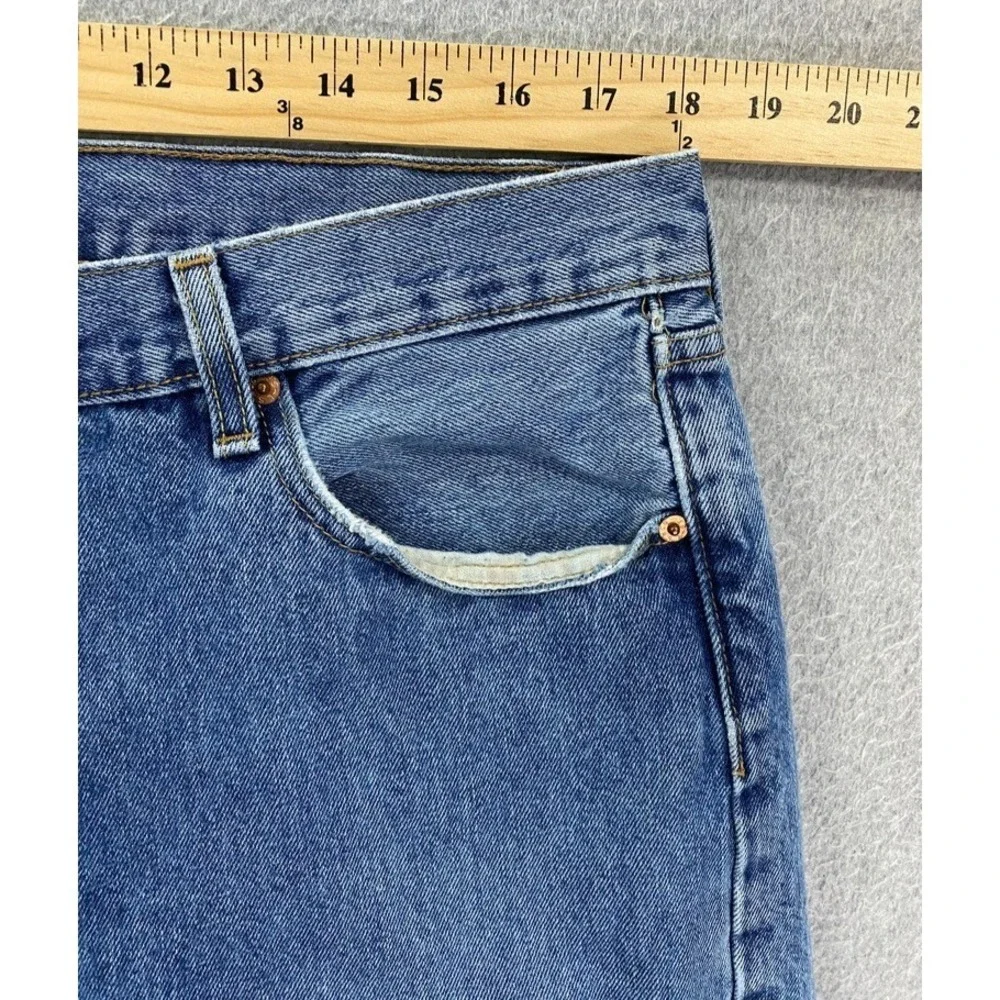 Levi's 501 XX Button Fly Jeans Men 36x29 Blue Straight Cowboy Classic‎ Denim
